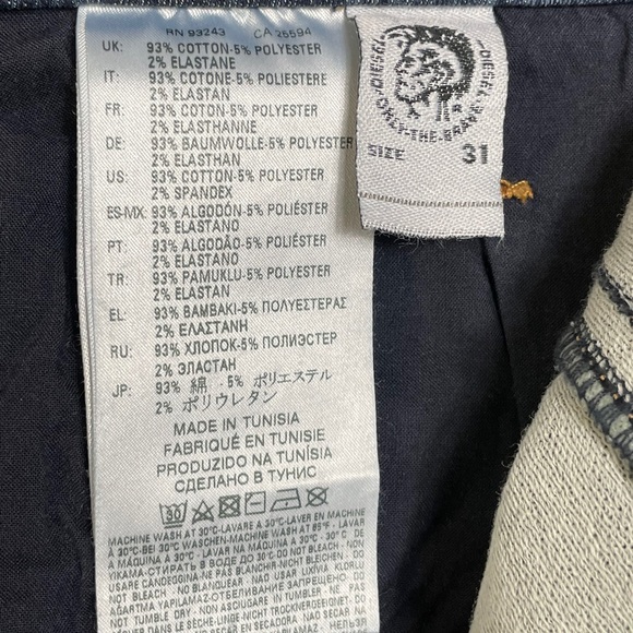 Diesel Men’s Thommer JoggJeans 31 x30 - Picture 6 of 6